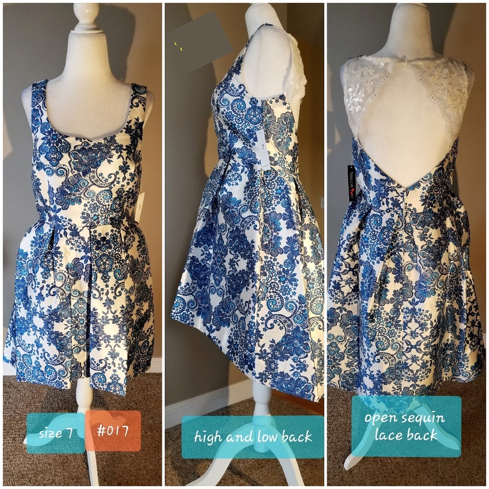 Hi-low dress in women